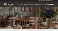 Desktop Screenshot of hillhousebath.co.uk